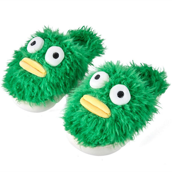 Funny Cotton Slippers Cute Big Eyes Slippers Warm Cozy House Slippers