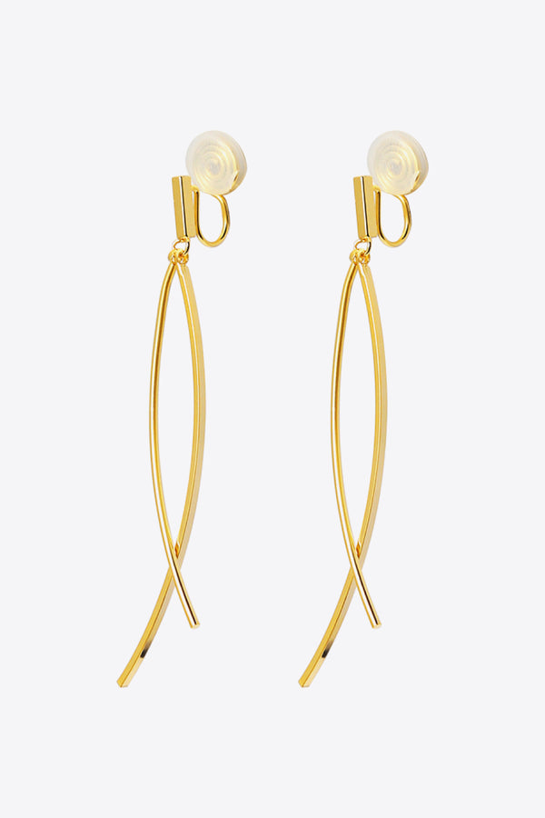 18K Gold Plated Clip-On Earrings