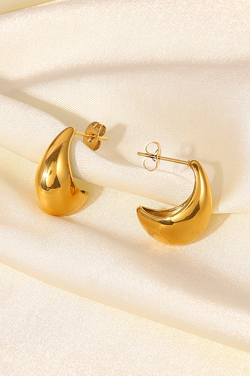 Stainless Steel C-Hoop Earrings