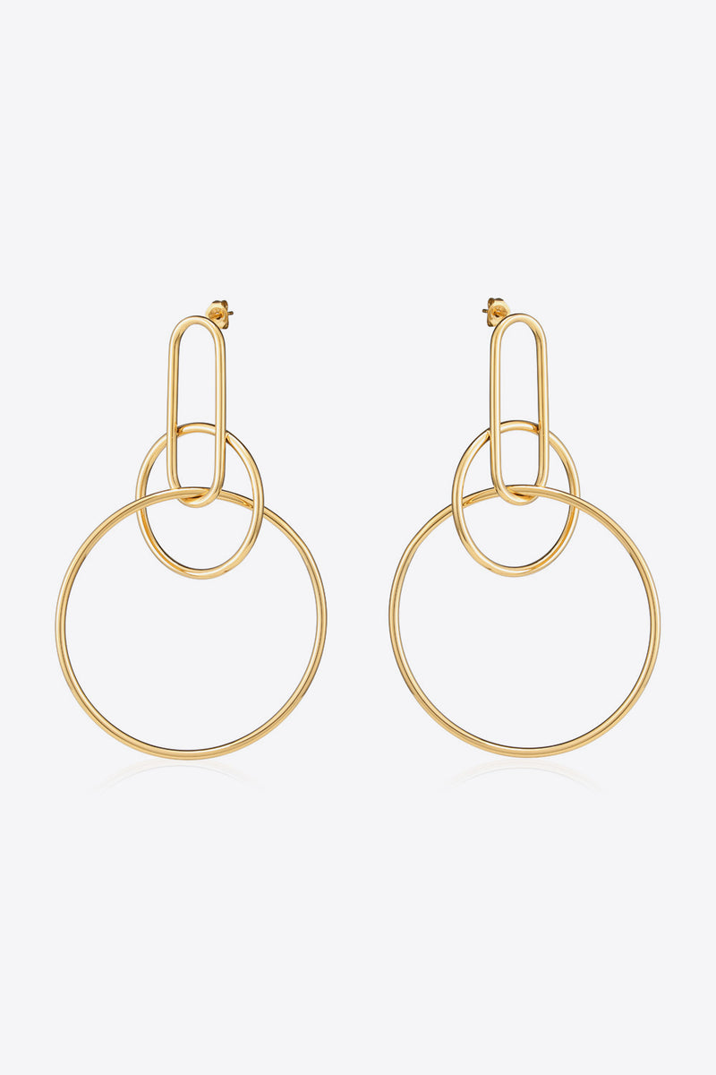 Speak For Yourself Link Hoop Earrings