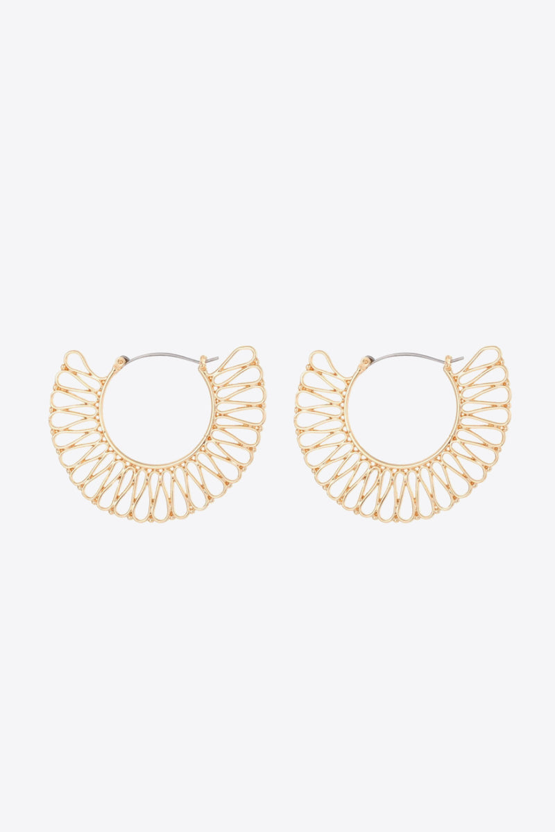 18K Gold-Plated Cutout Earrings