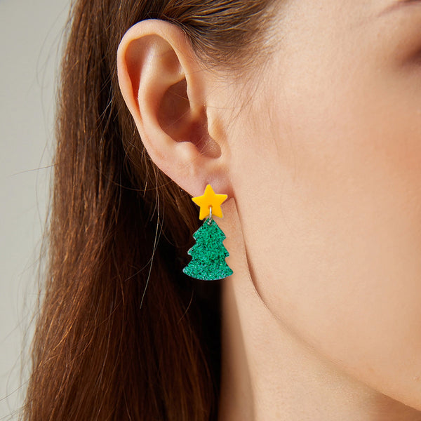 Christmas Alloy Earrings