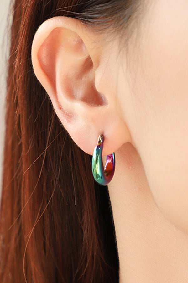 Darling Heart Multicolored Huggie Earrings