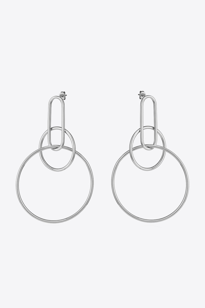 Speak For Yourself Link Hoop Earrings