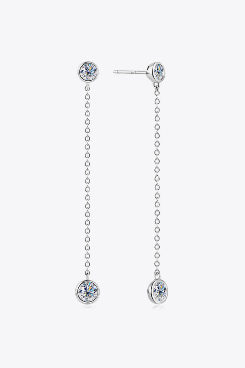 Adored Moissanite Chain Earrings