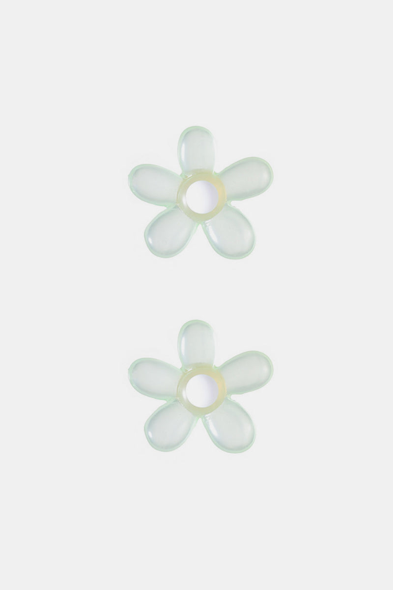 Flower Shape Resin Earrings