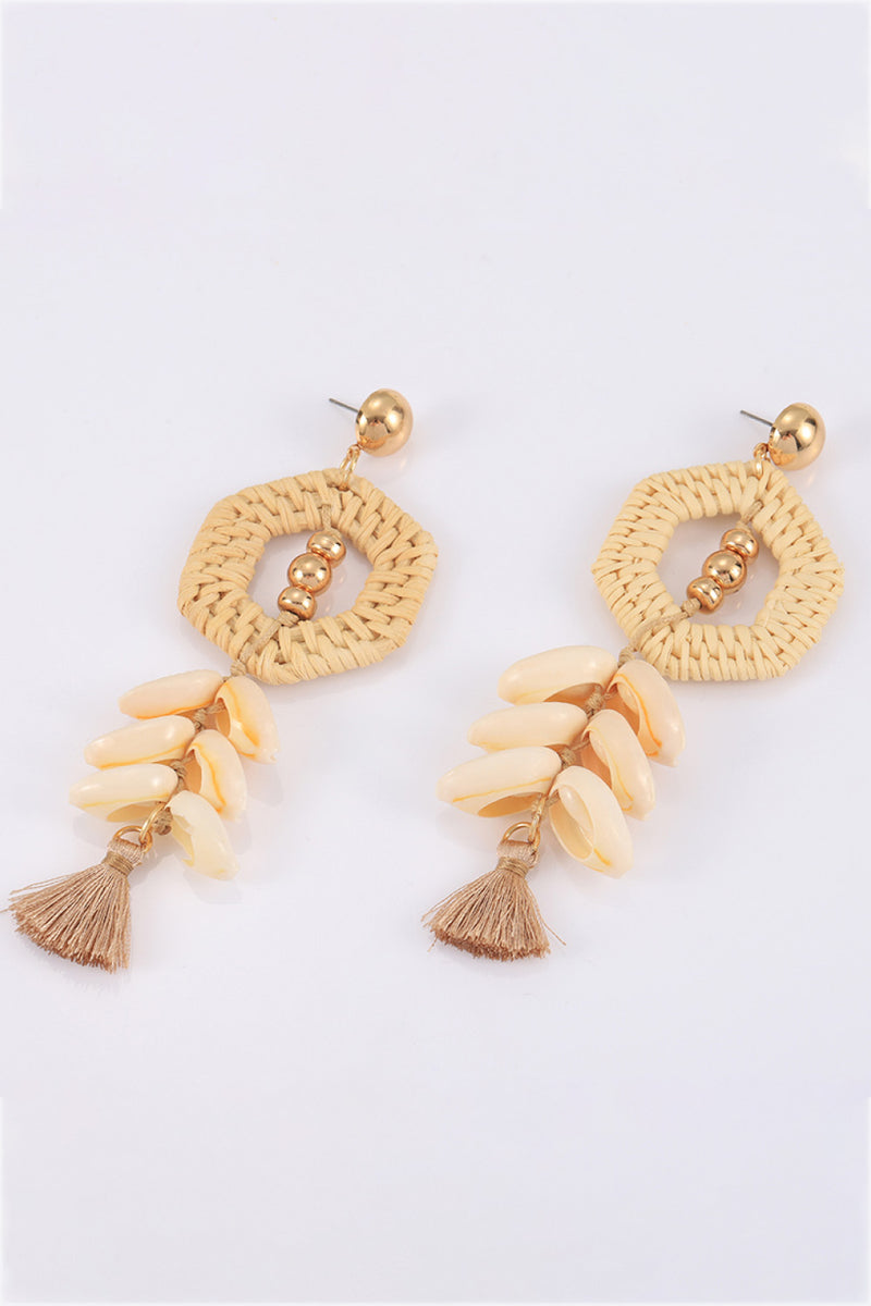 Tassel Shell Copper Earrings