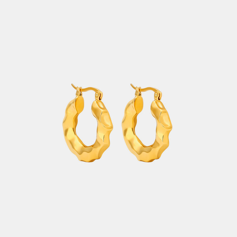 Gold-Plated Huggie Earrings