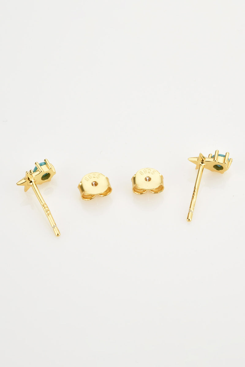 Zircon Star Stud Earrings