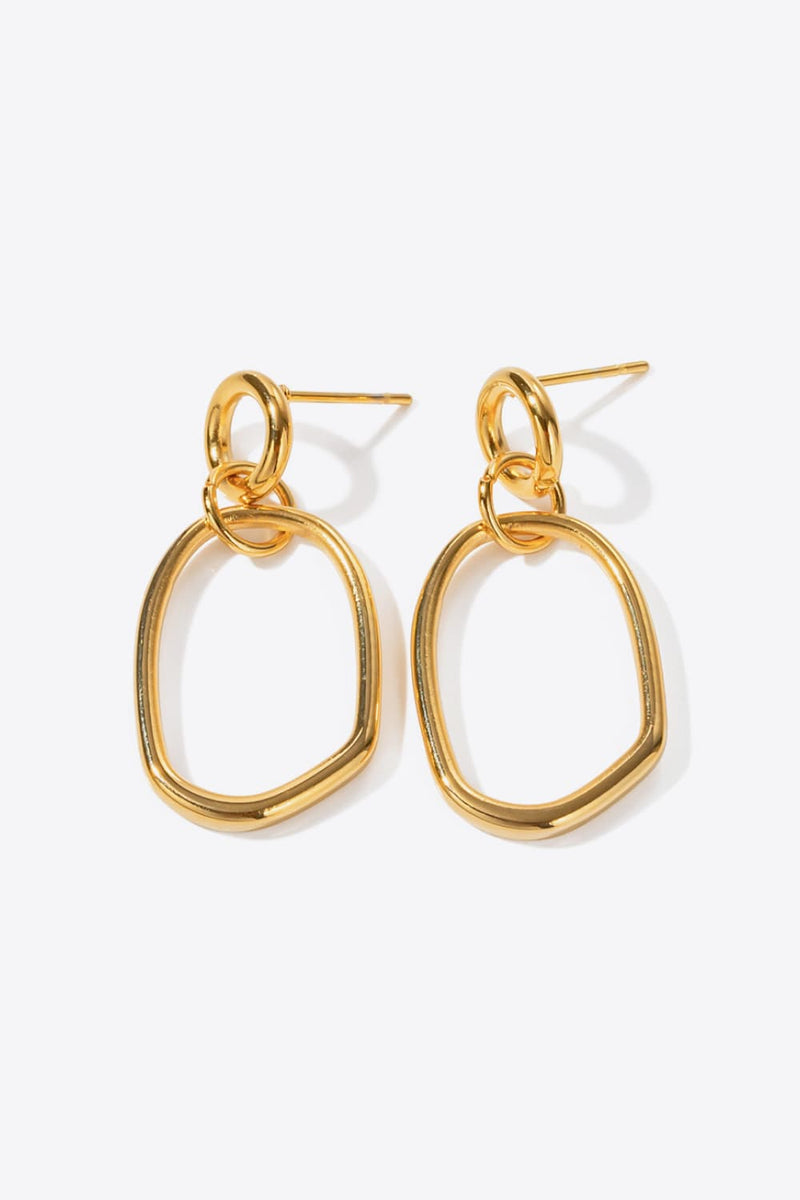 18K Gold-Plated Dangle Earrings